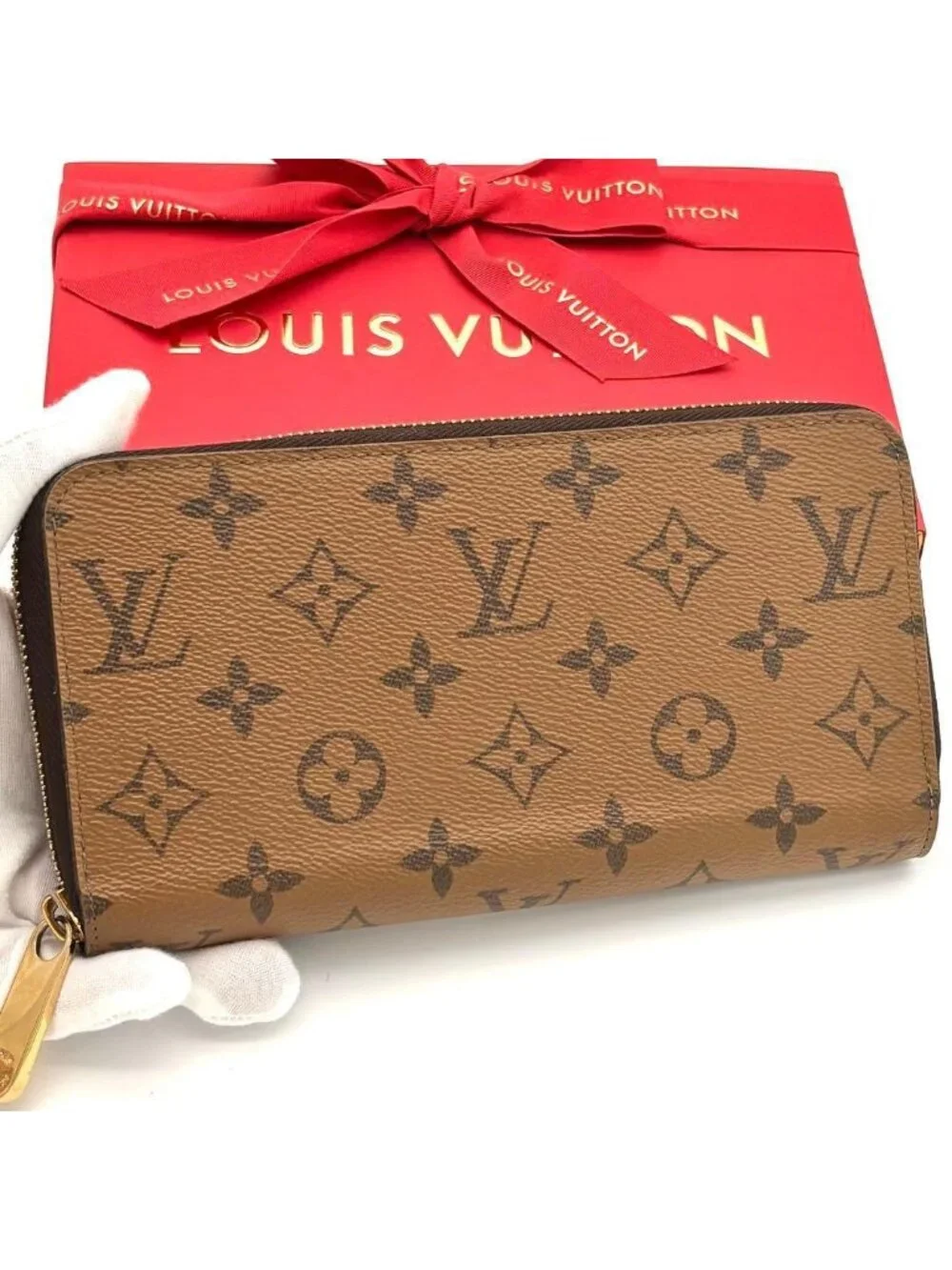 Louis Vuitton Almost Wallet Zippy Monogram Reverse Brown